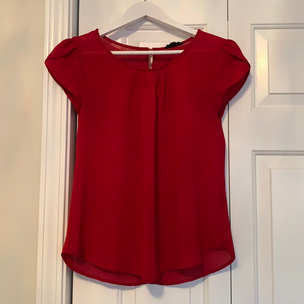Formal red shirt